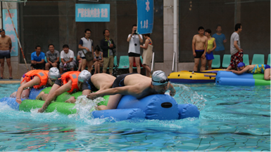 搏翱水上趣味运动会项目：水上竞速